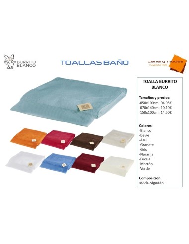 Toalla Burrito Blanco