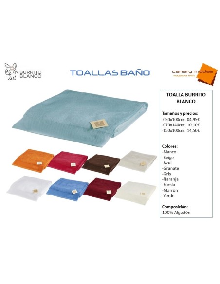 Toalla Burrito Blanco