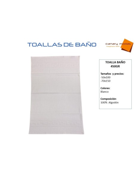 Toalla baño 450 gm