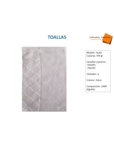Toalla Canarias