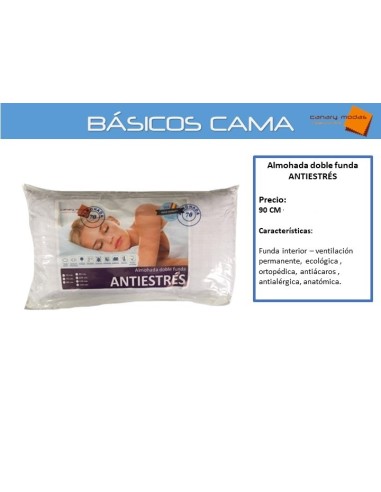 Almohada doble funda Antiestres