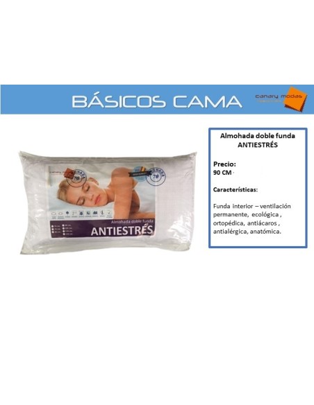 Almohada doble funda Antiestres