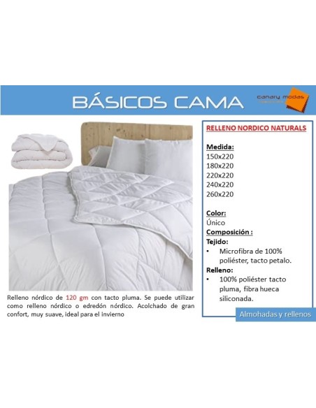 Relleno nordico Naturals 120gm 150x220